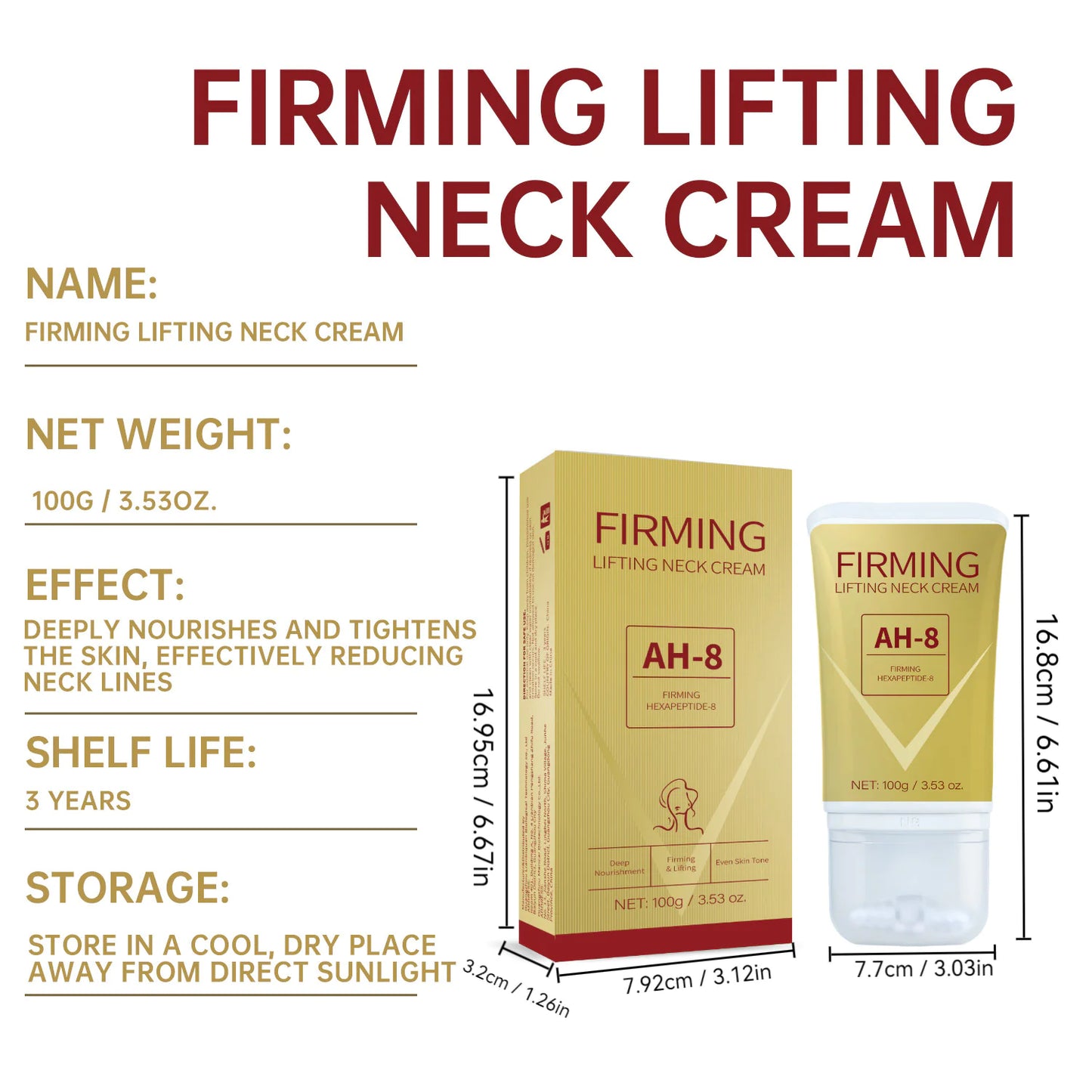 Firming Neck Roller Cream – Hydrate, Brighten & Smooth